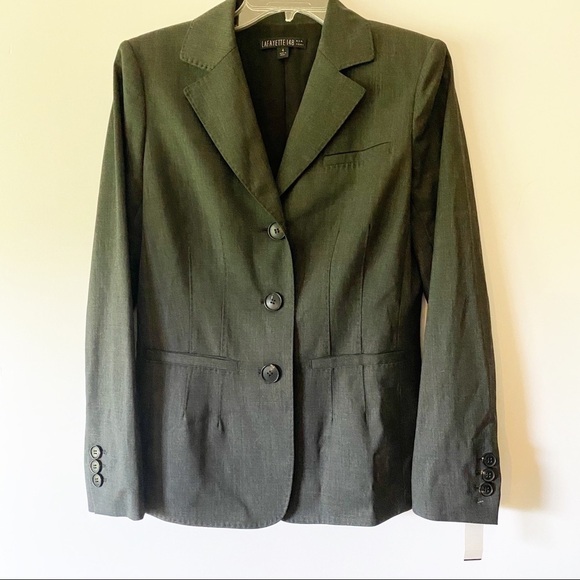LAFAYETTE 148 New York Jacket Blazer Gray 4 - Picture 1 of 5